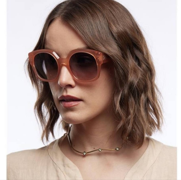 NEW CELINE WOMEN PINK SUNGLASSES CELINE CL40168F 74F SUNGLASSES - Picture 2 of 5